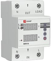Реле напряжения и тока однофазное цифровое на DIN-рейку EKF PROxima MRVA 40A 50-400В картинка